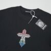 Ch*ome Hearte CH 25SS Early Spring New Arrival Silicone Print Rhinestone Short Sleeve T-Shirt