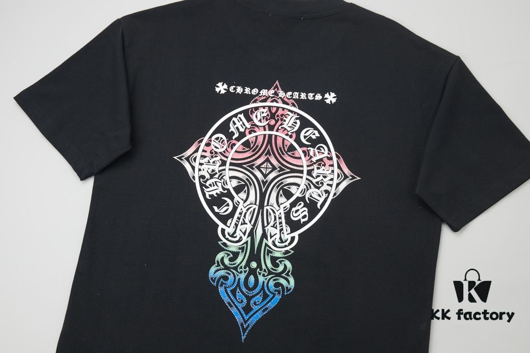 Ch*ome Hearte CH 25SS Early Spring New Arrival Silicone Print Rhinestone Short Sleeve T-Shirt