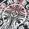 Ch*ome Hearte CH 25SS Early Spring New Arrival Silicone Print Rhinestone Short Sleeve T-Shirt