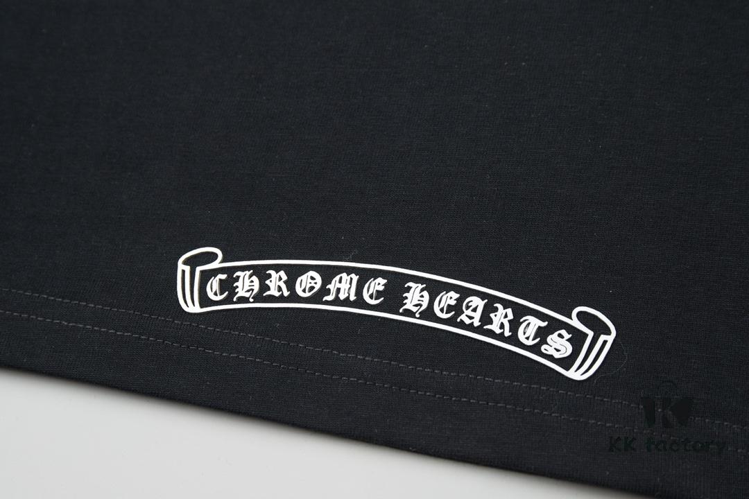 Ch*ome Hearte CH 25SS Early Spring New Arrival Silicone Print Rhinestone Short Sleeve T-Shirt