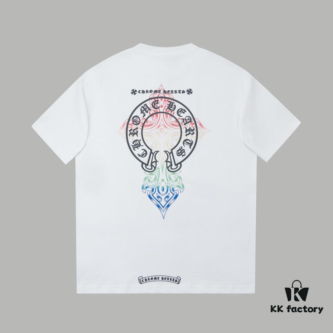 6931a37bccd8ab3d7af97b7e Ch*ome Hearte CH 25SS Early Spring New Arrival Silicone Print Rhinestone Short Sleeve T-Shirt