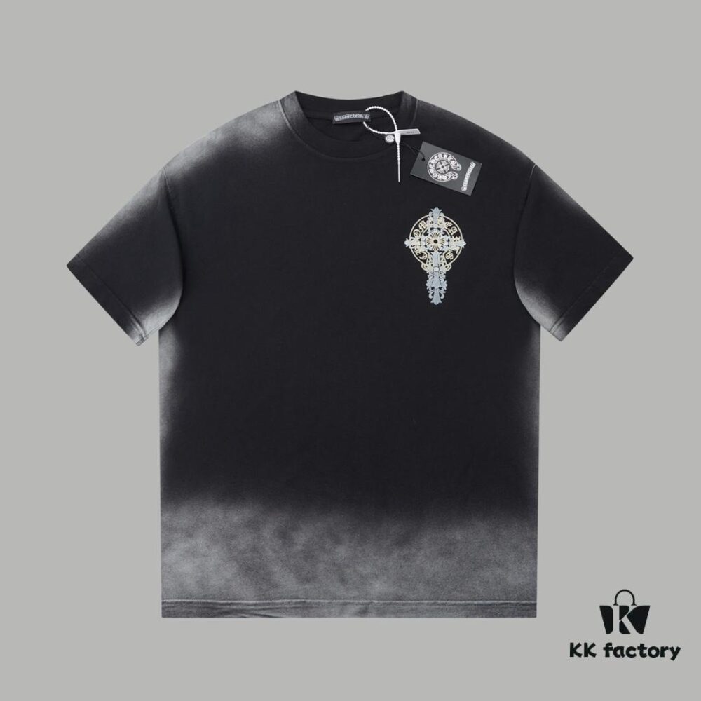 6931a37dccd8ab3d7af97b98 Chrome Hearts CH 25SS Spring Collection New Arrival Cross Print Short Sleeve T-Shirt