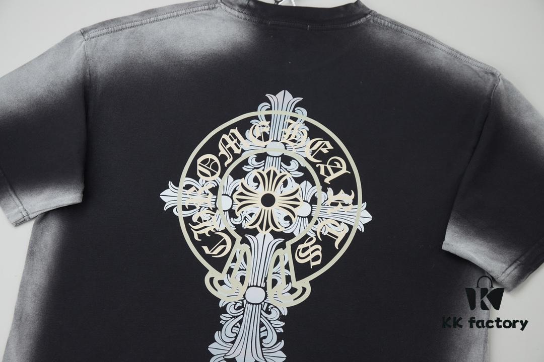 6931a37dccd8ab3d7af97b9e Chrome Hearts CH 25SS Spring Collection New Arrival Cross Print Short Sleeve T-Shirt