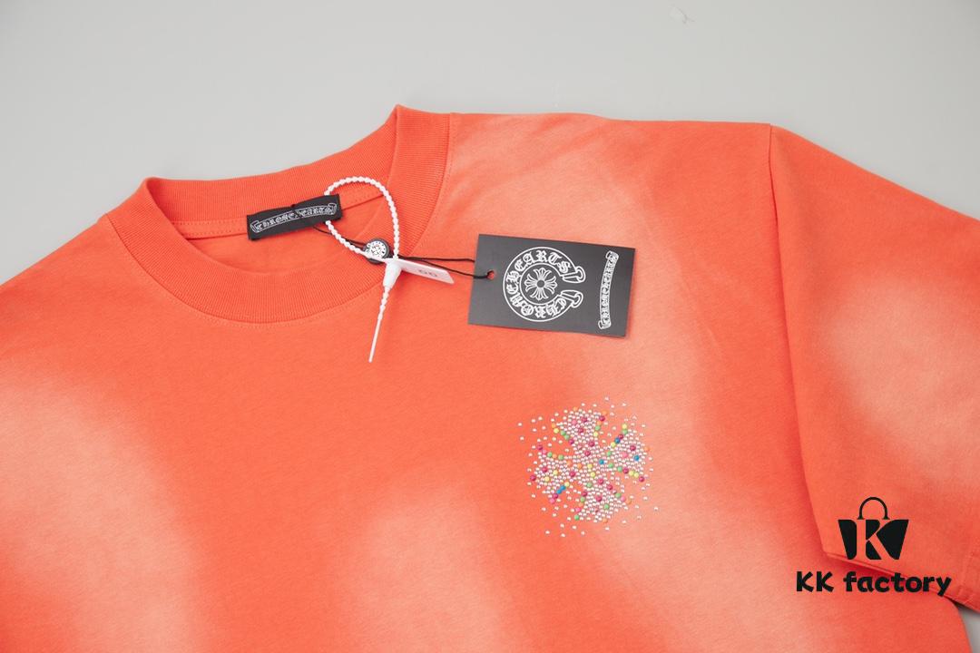 6931a37dccd8ab3d7af97ba3 Chrome Hearts CH 25SS Spring New Arrival Rhinestone Embellished Short Sleeve T-Shirt