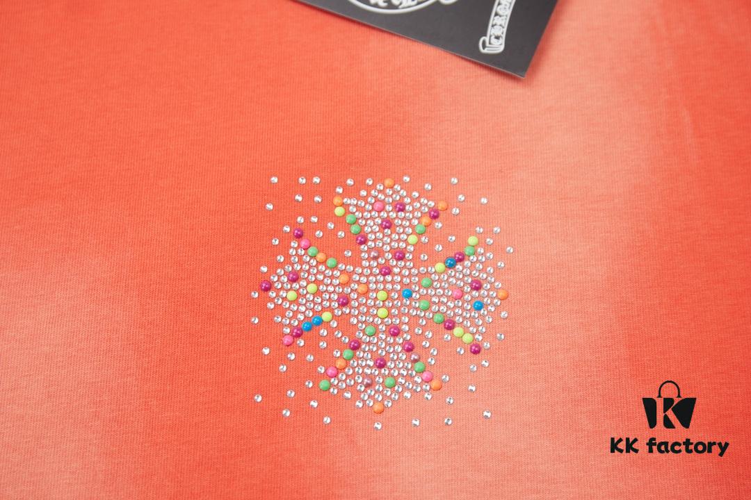 6931a37eccd8ab3d7af97ba4 Chrome Hearts CH 25SS Spring New Arrival Rhinestone Embellished Short Sleeve T-Shirt