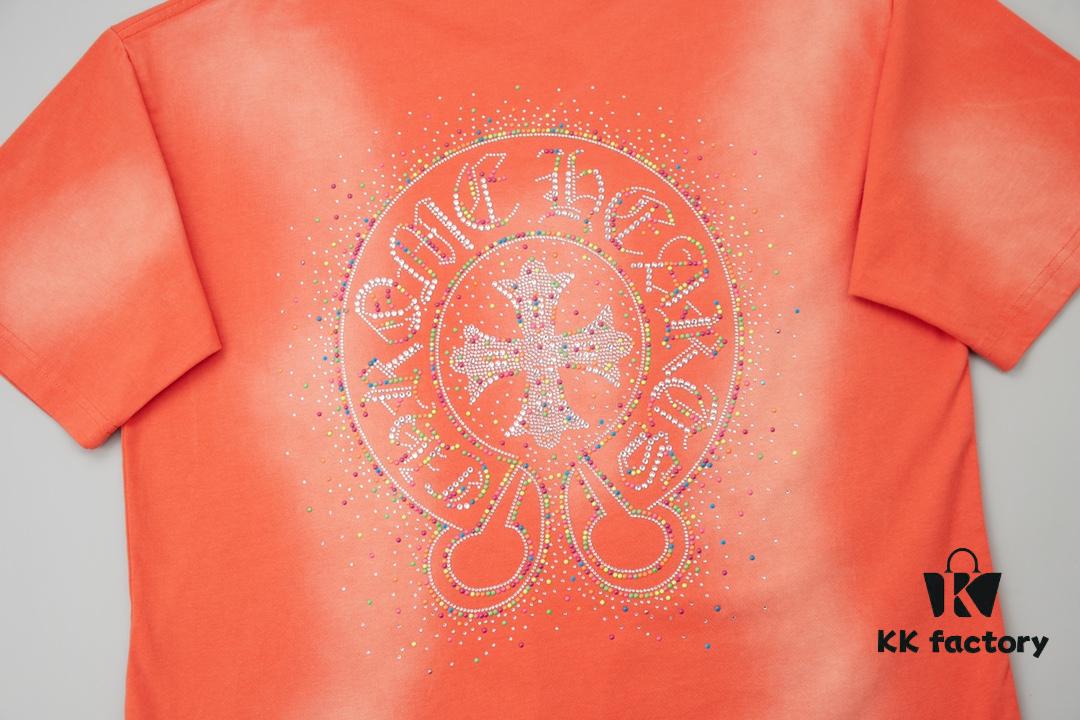 6931a37eccd8ab3d7af97ba7 Chrome Hearts CH 25SS Spring New Arrival Rhinestone Embellished Short Sleeve T-Shirt