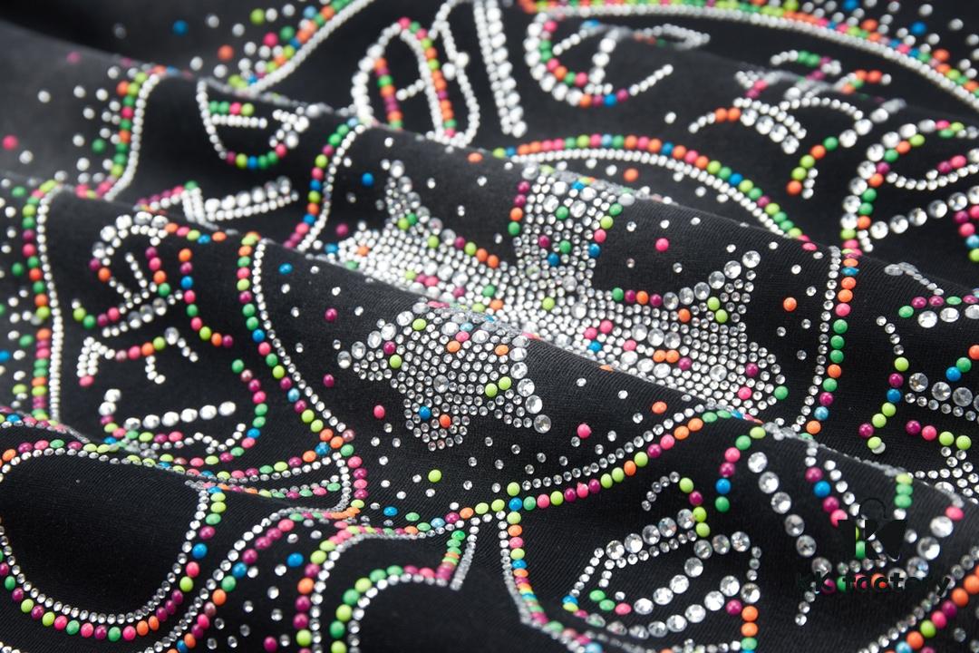 6931a37eccd8ab3d7af97bb1 Chrome Hearts CH 25SS Spring New Arrival Rhinestone Embellished Short Sleeve T-Shirt