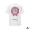 Chrome Hearts CH Horse Hoof Painted Foaming Short Sleeve T-Shirt