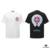 Chrome Hearts CH Horse Hoof Painted Foaming Short Sleeve T-Shirt