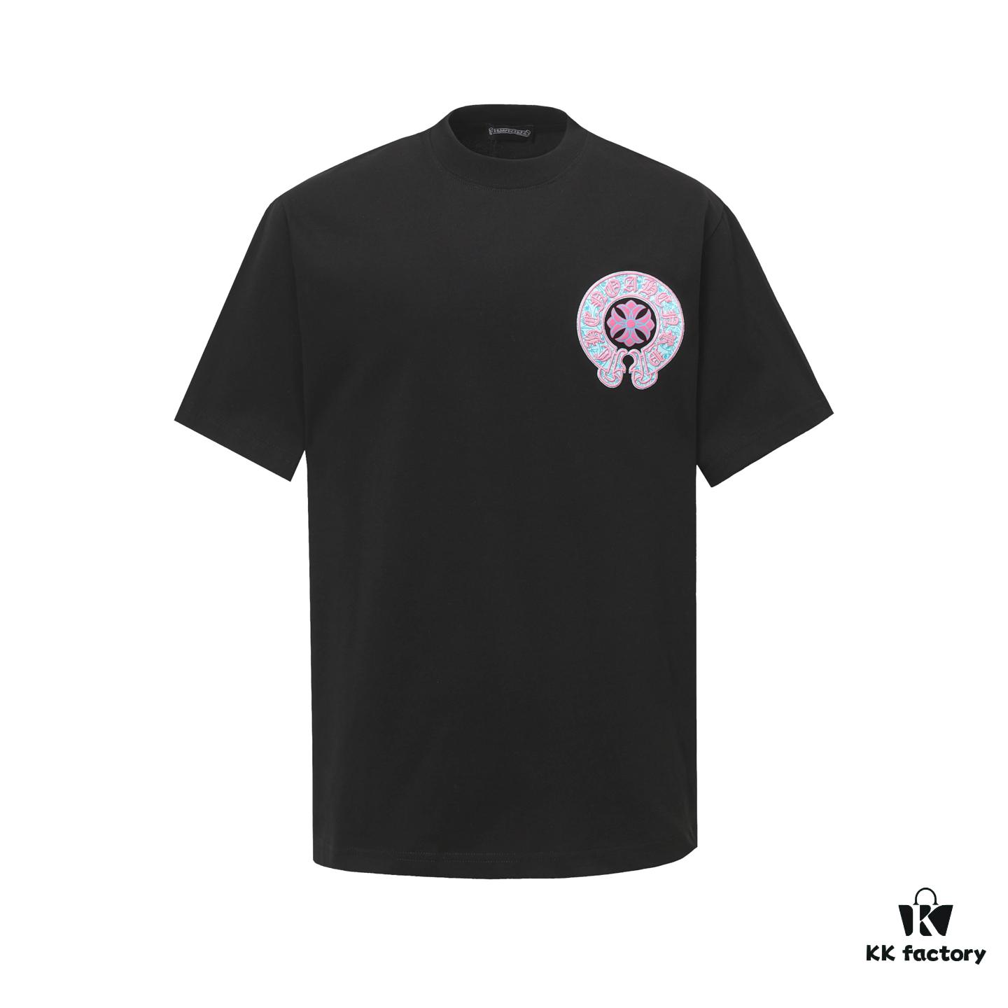 6931a382ccd8ab3d7af97bf5 Chrome Hearts CH Horse Hoof Multicolor Painted Puff Print Short Sleeve T-Shirt