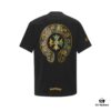 6931a384ccd8ab3d7af97c19 Chrome Hearts CH Horse Hoof Painted Cross Short-Sleeve T-Shirt