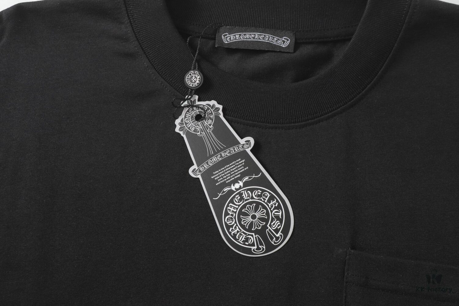 6931a384ccd8ab3d7af97c1d Chrome Hearts CH Horse Hoof Painted Cross Short-Sleeve T-Shirt