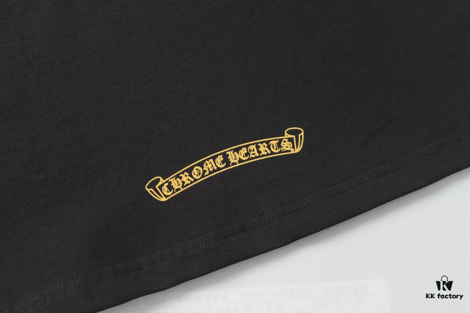 6931a384ccd8ab3d7af97c22 Chrome Hearts CH Horse Hoof Painted Cross Short-Sleeve T-Shirt
