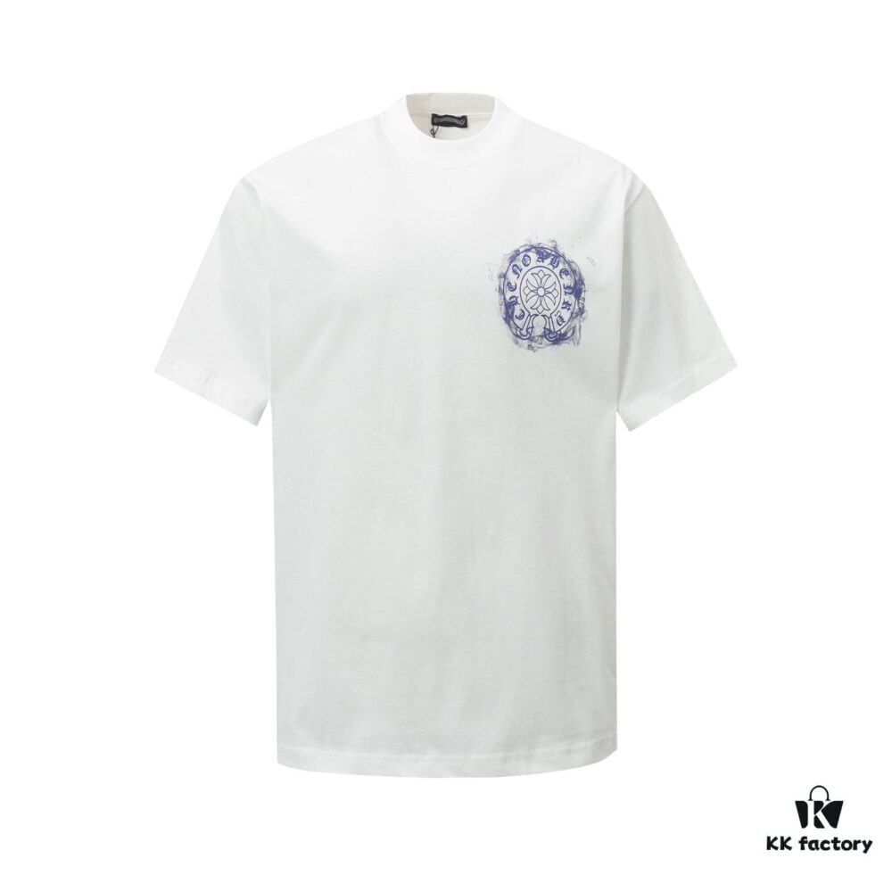 6931a385ccd8ab3d7af97c2e CH/Chrome Hearts 25SS Front and Back Logo Print Crew Neck Short Sleeve T-Shirt
