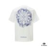 6931a385ccd8ab3d7af97c2f CH/Chrome Hearts 25SS Front and Back Logo Print Crew Neck Short Sleeve T-Shirt