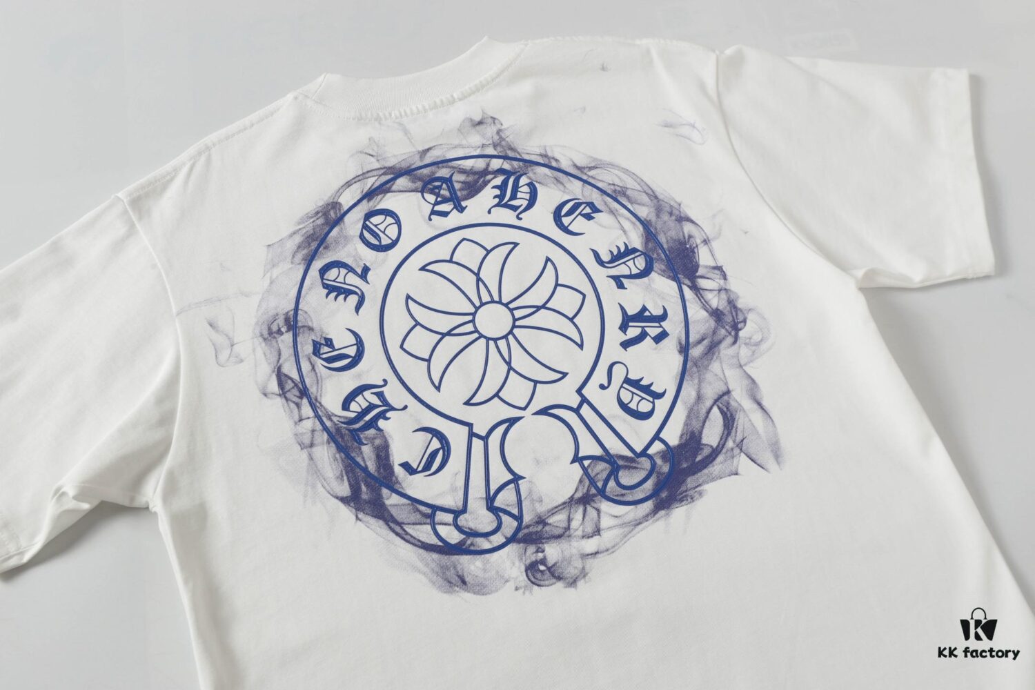 6931a385ccd8ab3d7af97c32 CH/Chrome Hearts 25SS Front and Back Logo Print Crew Neck Short Sleeve T-Shirt