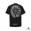 6931a386ccd8ab3d7af97c42 CH/Chrome Hearts 25SS Front and Back Logo Print Crew Neck Short Sleeve T-Shirt