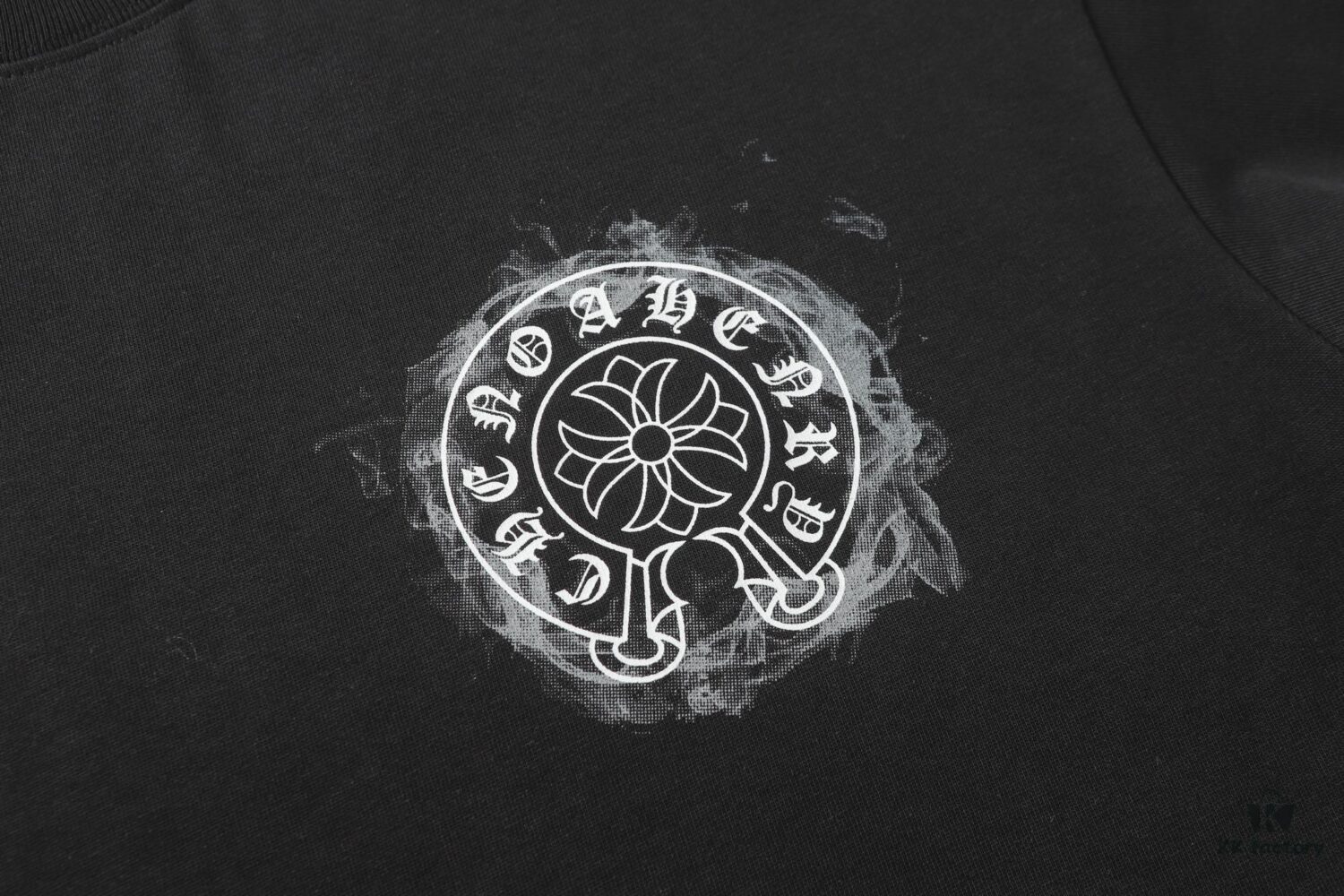 6931a386ccd8ab3d7af97c44 CH/Chrome Hearts 25SS Front and Back Logo Print Crew Neck Short Sleeve T-Shirt