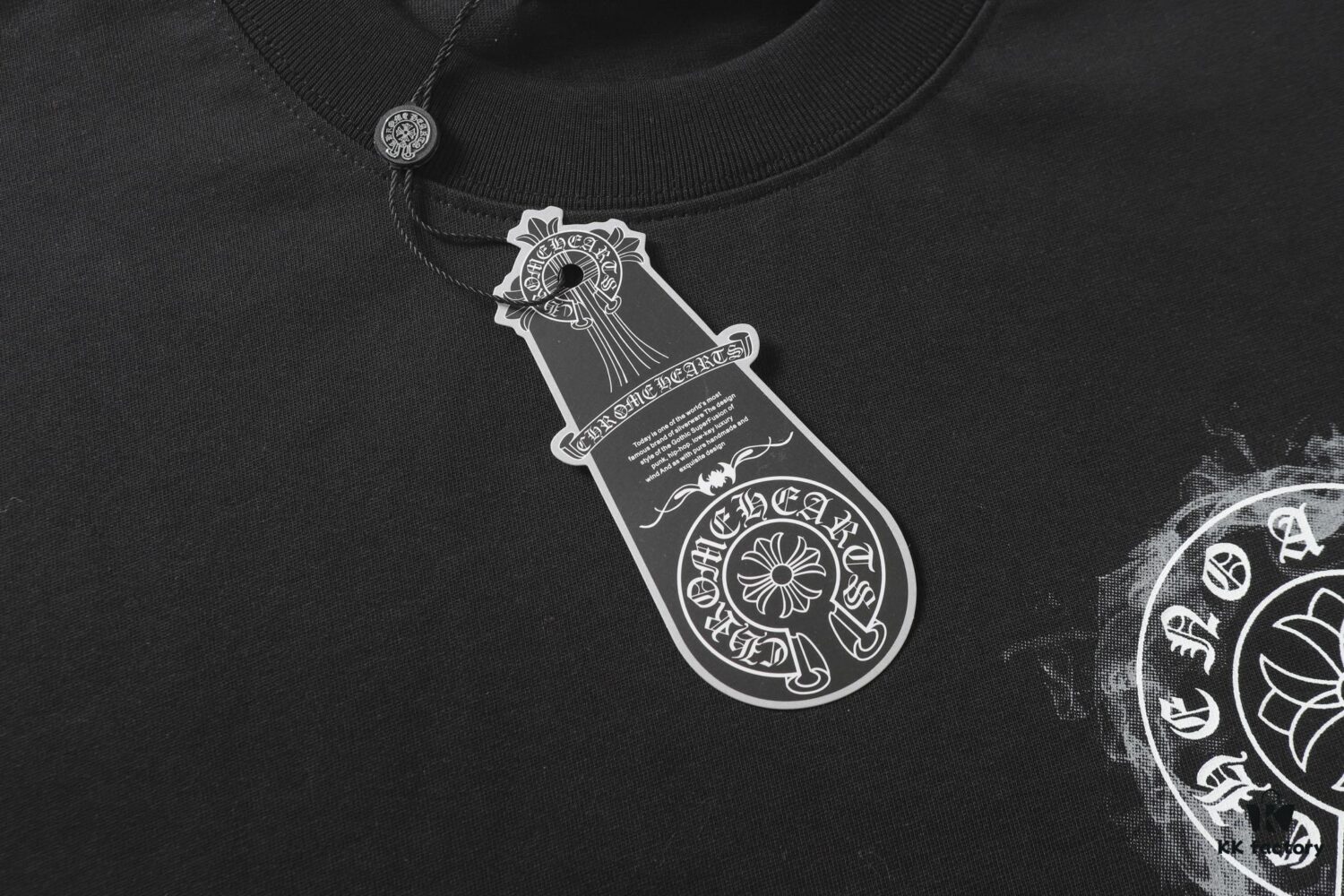 6931a386ccd8ab3d7af97c47 CH/Chrome Hearts 25SS Front and Back Logo Print Crew Neck Short Sleeve T-Shirt