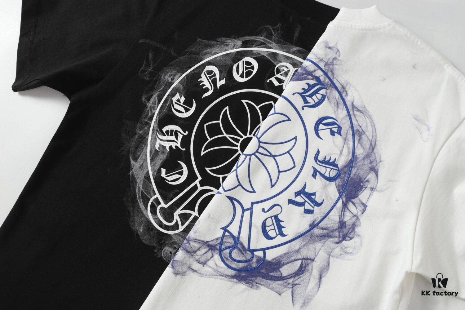 6931a386ccd8ab3d7af97c49 CH/Chrome Hearts 25SS Front and Back Logo Print Crew Neck Short Sleeve T-Shirt