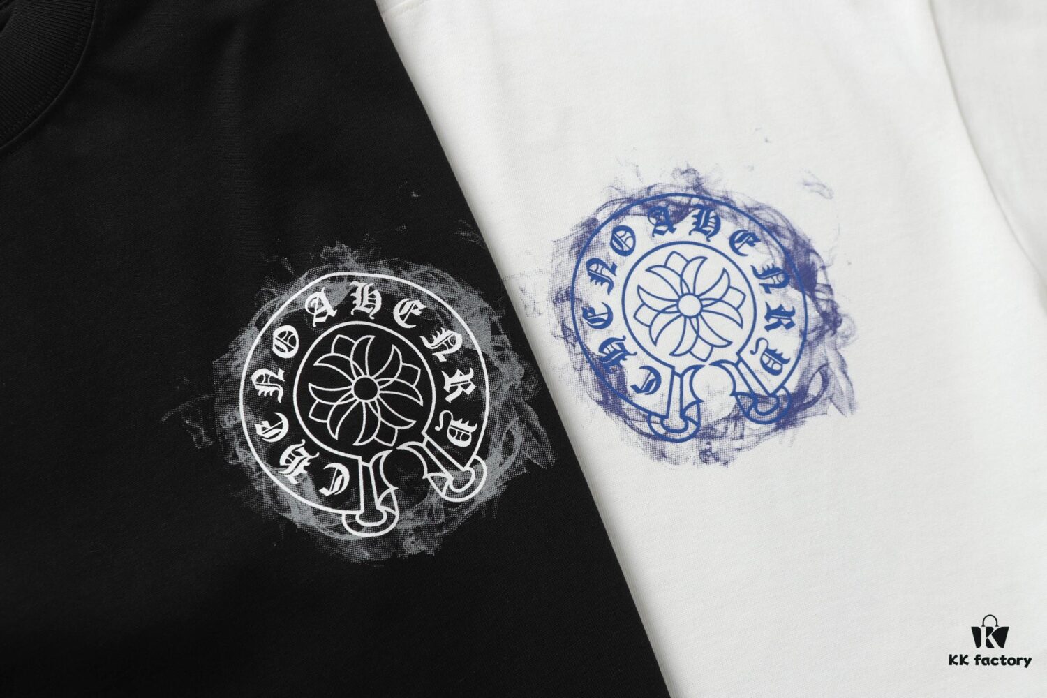 6931a386ccd8ab3d7af97c4a CH/Chrome Hearts 25SS Front and Back Logo Print Crew Neck Short Sleeve T-Shirt