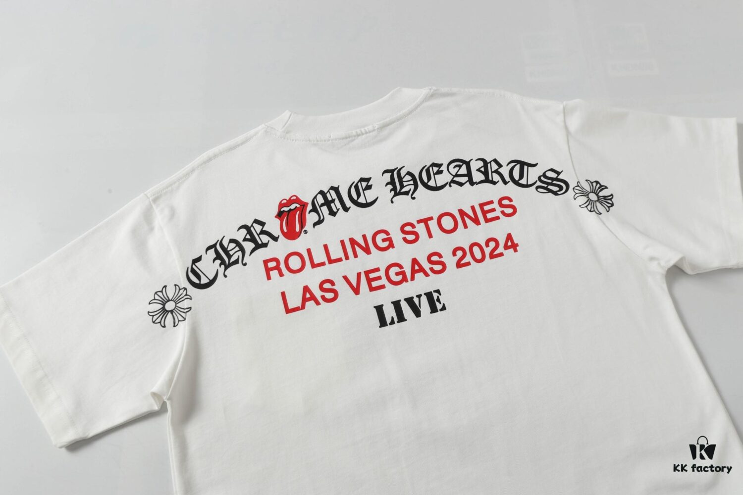 6931a387ccd8ab3d7af97c57 Chrome Hearts Sanskrit Print Letter Short Sleeve T-Shirt