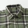 6931a389ccd8ab3d7af97c74 Chrome Hearts 24FW New Striped Plaid Patchwork Button Silver Accented Cardigan Shirt