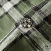 6931a389ccd8ab3d7af97c77 Chrome Hearts 24FW New Striped Plaid Patchwork Button Silver Accented Cardigan Shirt