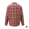 6931a389ccd8ab3d7af97c7d 24FW Chrome Hearts New Striped Plaid Patchwork Silver Button Cardigan Shirt