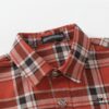 6931a389ccd8ab3d7af97c7e 24FW Chrome Hearts New Striped Plaid Patchwork Silver Button Cardigan Shirt