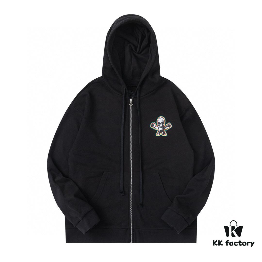 6931a38accd8ab3d7af97c94 Chrome Hearts Foti Limited Edition Colorful Print Zip-up Hoodie Jacket
