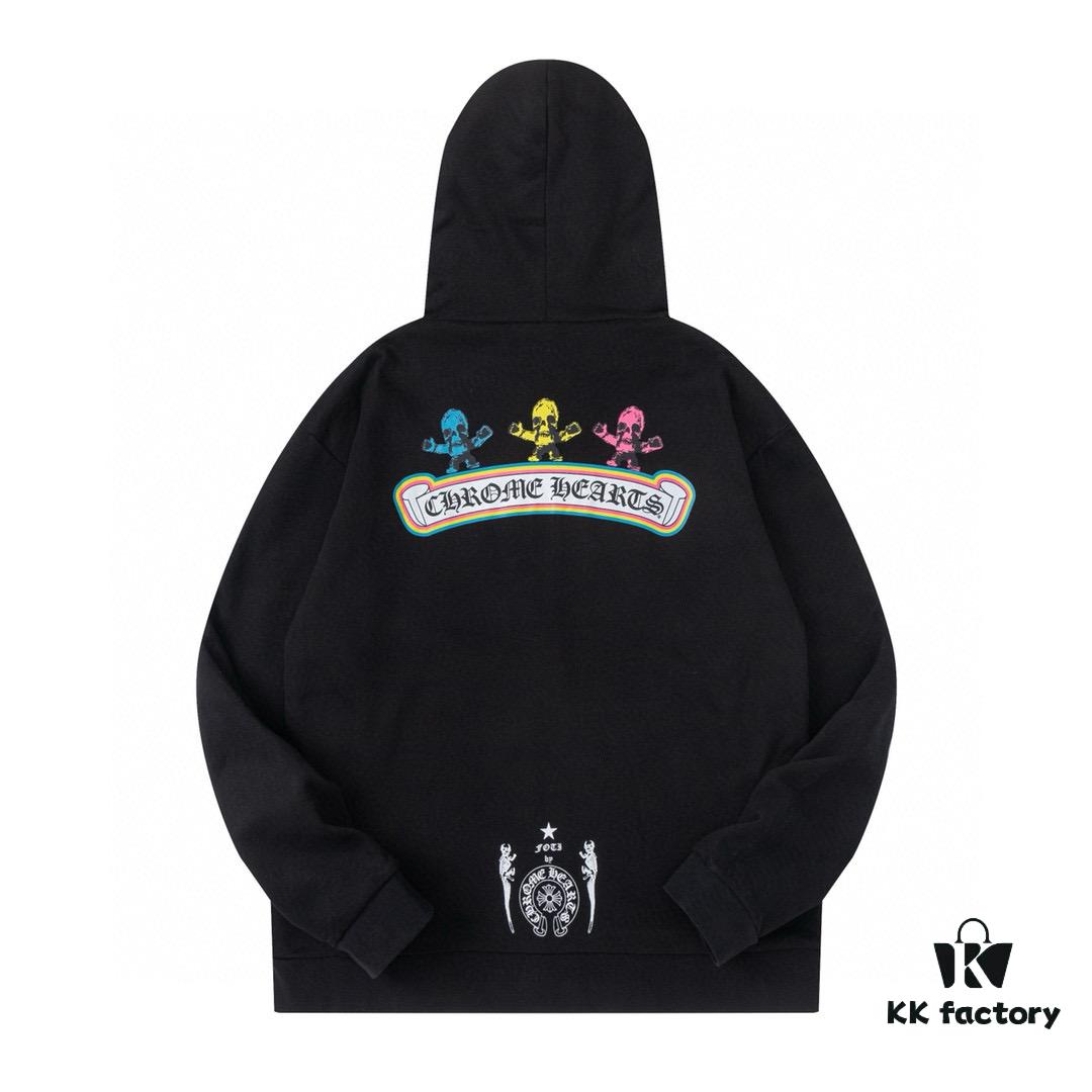 6931a38bccd8ab3d7af97c95 Chrome Hearts Foti Limited Edition Colorful Print Zip-up Hoodie Jacket