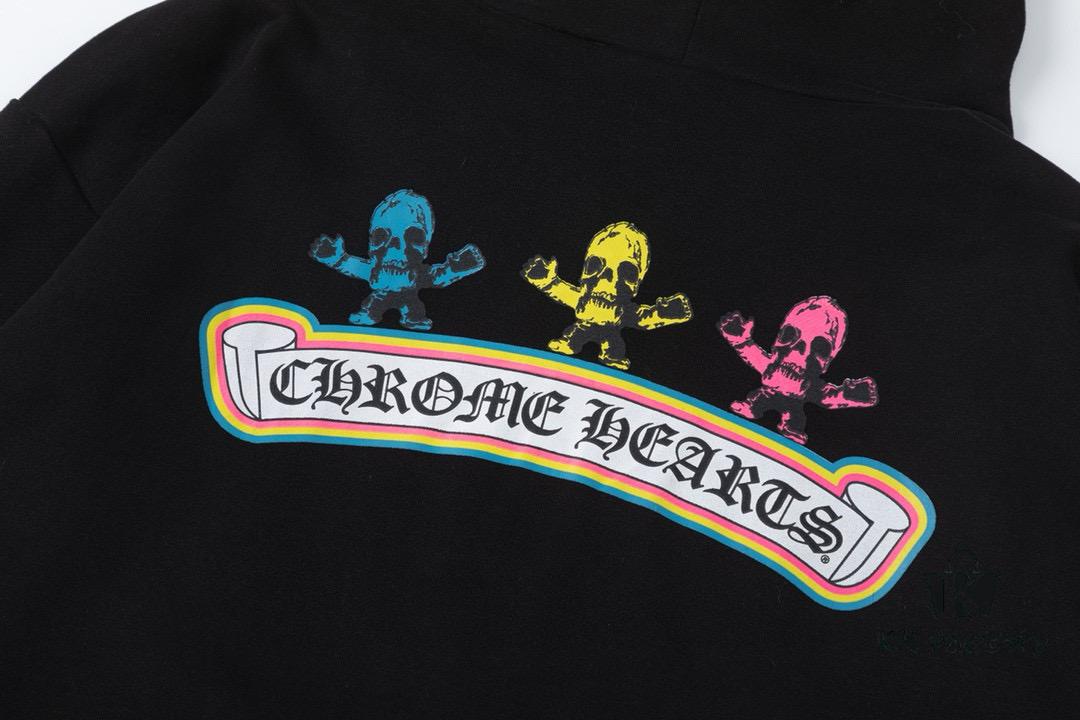 6931a38bccd8ab3d7af97c98 Chrome Hearts Foti Limited Edition Colorful Print Zip-up Hoodie Jacket