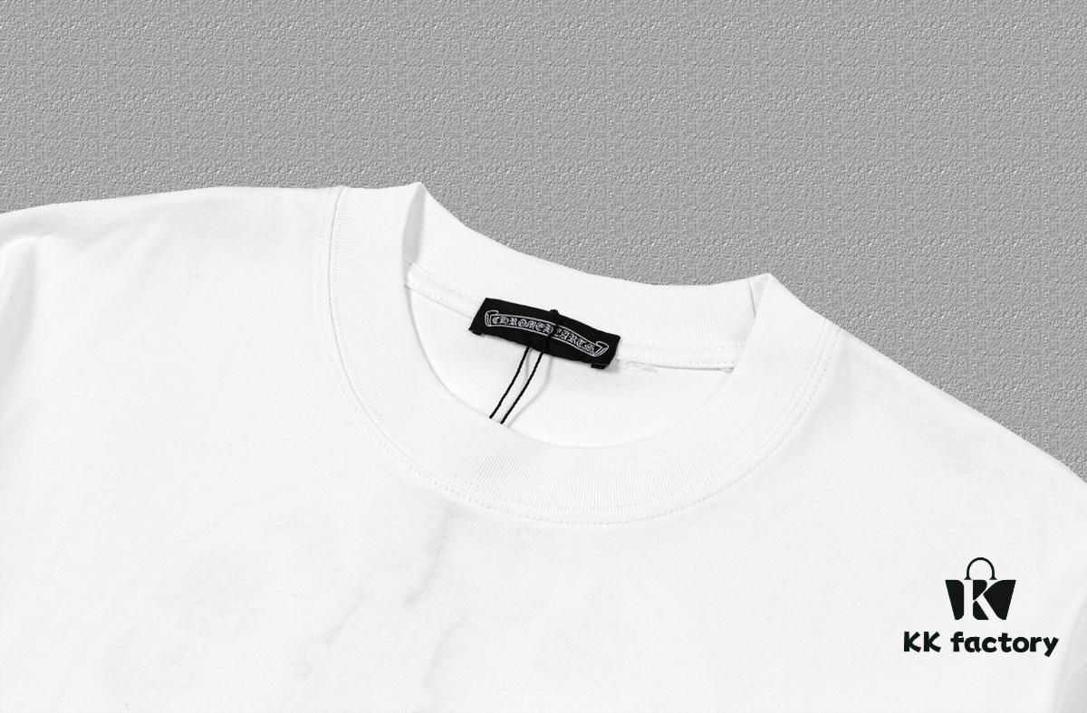 6931a38cccd8ab3d7af97cb9 CH Chrome Hearts 2025FW Short Sleeve T-Shirt with Arched Bridge Embroidery and Hollow Stitching, Premium 26s Double-Yarn 300g Fabric, Heavyweight Material, Custom Ribbed Trim with Matching Dye, Full Triple Labeling, Unisex Design