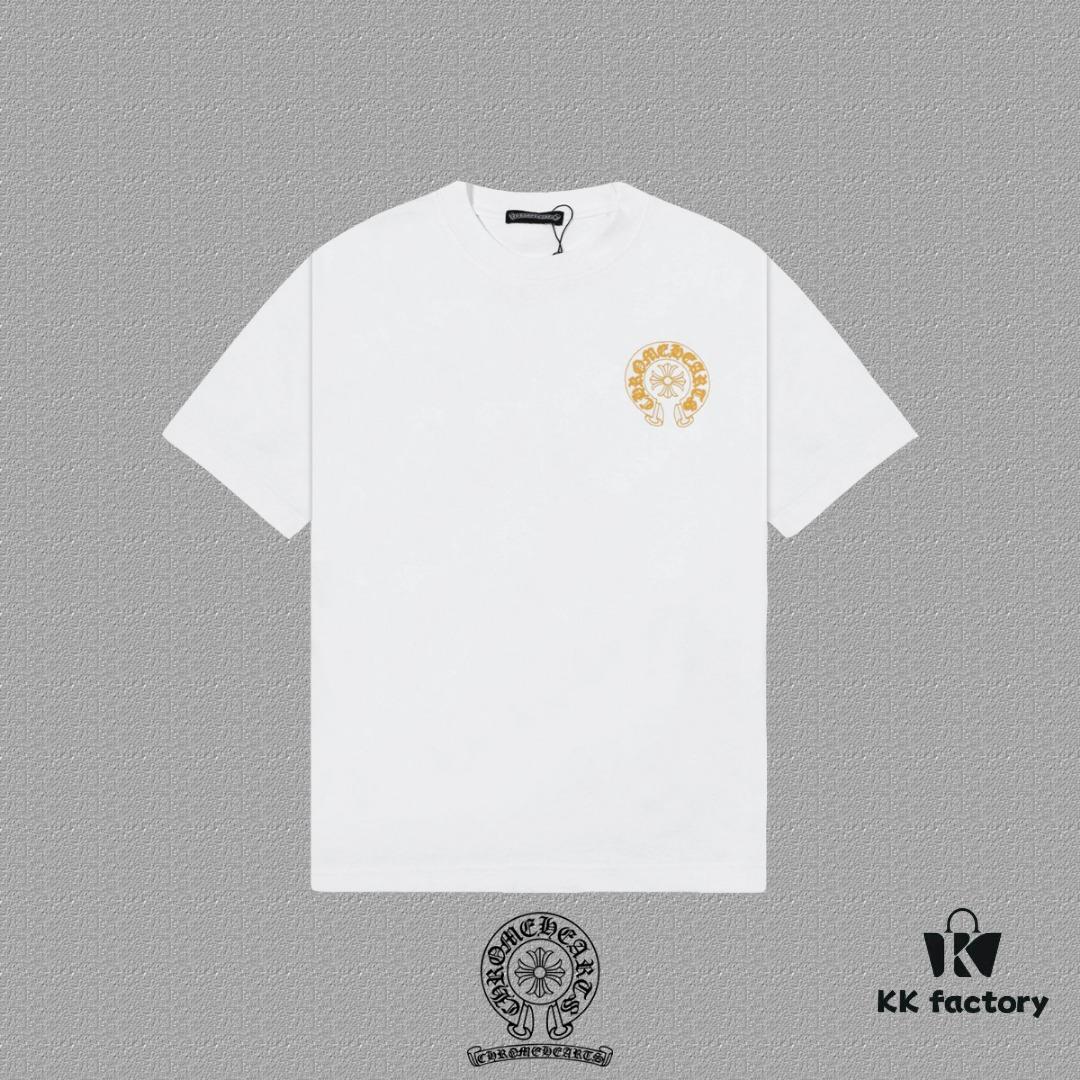6931a38dccd8ab3d7af97ccb CH Chrome Hearts 2025FW Short Sleeve T-Shirt with Arched Bridge Embroidery and Hollow Stitching, Premium 26s Double Yarn 300g Fabric, Heavyweight Material with Custom Ribbed Knit Cuffs Dyed in Same Dye Lot, Full Triple Labeling, Unisex Design
