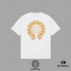 6931a38dccd8ab3d7af97ccc CH Chrome Hearts 2025FW Short Sleeve T-Shirt with Arched Bridge Embroidery and Hollow Stitching, Premium 26s Double Yarn 300g Fabric, Heavyweight Material with Custom Ribbed Knit Cuffs Dyed in Same Dye Lot, Full Triple Labeling, Unisex Design