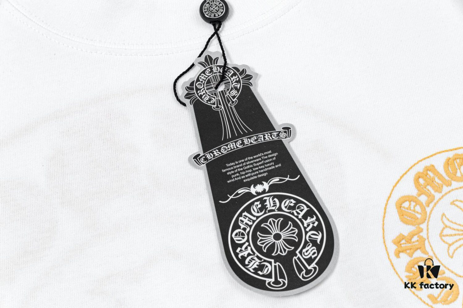 6931a38eccd8ab3d7af97cd0 CH Chrome Hearts 2025FW Short Sleeve T-Shirt with Arched Bridge Embroidery and Hollow Stitching, Premium 26s Double Yarn 300g Fabric, Heavyweight Material with Custom Ribbed Knit Cuffs Dyed in Same Dye Lot, Full Triple Labeling, Unisex Design
