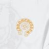 6931a38eccd8ab3d7af97cd2 CH Chrome Hearts 2025FW Short Sleeve T-Shirt with Arched Bridge Embroidery and Hollow Stitching, Premium 26s Double Yarn 300g Fabric, Heavyweight Material with Custom Ribbed Knit Cuffs Dyed in Same Dye Lot, Full Triple Labeling, Unisex Design