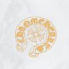 6931a38eccd8ab3d7af97cd3 CH Chrome Hearts 2025FW Short Sleeve T-Shirt with Arched Bridge Embroidery and Hollow Stitching, Premium 26s Double Yarn 300g Fabric, Heavyweight Material with Custom Ribbed Knit Cuffs Dyed in Same Dye Lot, Full Triple Labeling, Unisex Design