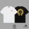 6931a38eccd8ab3d7af97cd8 CH Chrome Hearts 2025FW Short Sleeve T-Shirt with Arch Bridge Embroidery and Hollow-Out Design, Premium 26s Double-Yarn 300g Fabric, Heavyweight Material, Custom Spandex Ribbing Dyed in Same Dye Batch, Complete Three-Label Set, Unisex Style