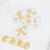 6931a38fccd8ab3d7af97ce8 CH Chrome Hearts 2025FW Short Sleeve T-Shirt with Applique Embroidery, Premium 26s Double Yarn 300g Fabric, Heavyweight Material, Custom Stretch Ribbing Dyed in Same Dye Batch, Complete Three-Label Set, Unisex Design