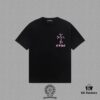 6931a38fccd8ab3d7af97cec CH Chrome Hearts 2025FW Short Sleeve T-Shirt with Applique Embroidery, Premium 26s Double Yarn 300g Fabric, Heavyweight Material, Custom Spandex Rib Knit Dyed Together, Complete Three Labels, Unisex Style