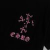 6931a38fccd8ab3d7af97cf2 CH Chrome Hearts 2025FW Short Sleeve T-Shirt with Applique Embroidery, Premium 26s Double Yarn 300g Fabric, Heavyweight Material, Custom Spandex Rib Knit Dyed Together, Complete Three Labels, Unisex Style