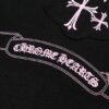 6931a390ccd8ab3d7af97cf4 CH Chrome Hearts 2025FW Short Sleeve T-Shirt with Applique Embroidery, Premium 26s Double Yarn 300g Fabric, Heavyweight Material, Custom Spandex Rib Knit Dyed Together, Complete Three Labels, Unisex Style