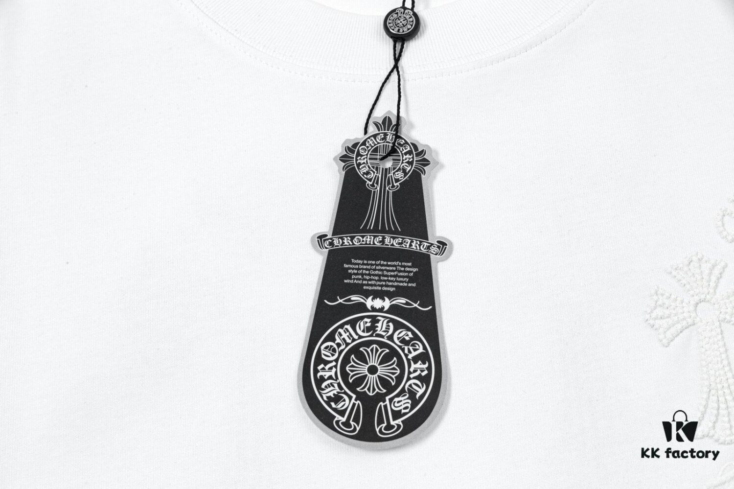 6931a390ccd8ab3d7af97cfc CH Chrome Hearts 2025FW Short Sleeve T-Shirt with Arch Bridge Embroidery, Premium 26s Double Yarn 300g Fabric, Heavyweight Material, Custom Jersey Ribbing Dyed in Same Dye Batch, Three Labels Included, Unisex Design