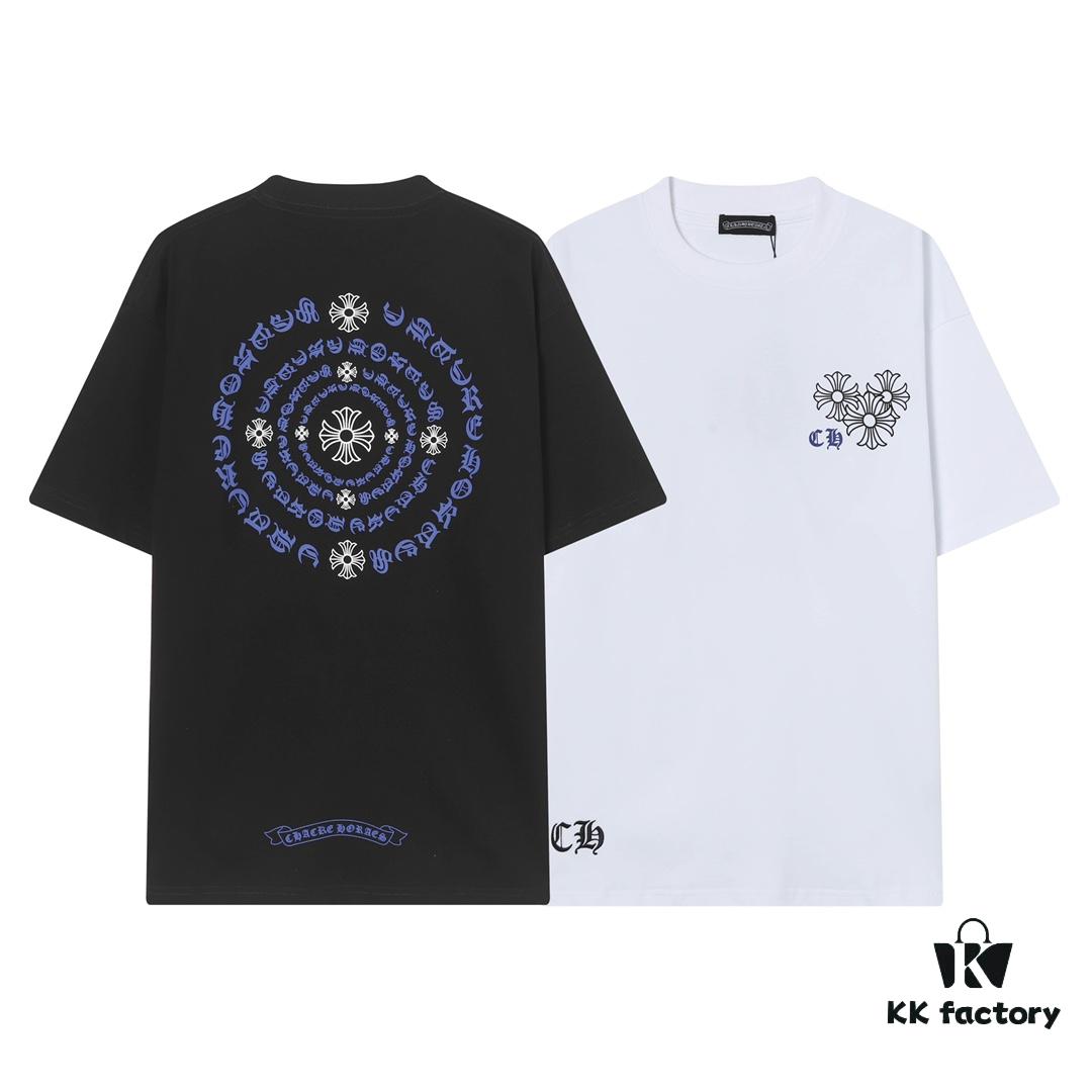 6931a392ccd8ab3d7af97d2b CH Crocodile Heart 25SS Early Spring New Arrival Sanskrit Print Embroidery Logo Round Neck T-Shirt, Unisex