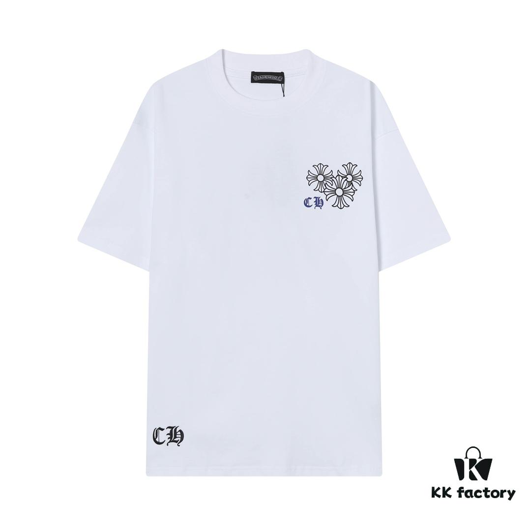 6931a393ccd8ab3d7af97d2c CH Crocodile Heart 25SS Early Spring New Arrival Sanskrit Print Embroidery Logo Round Neck T-Shirt, Unisex
