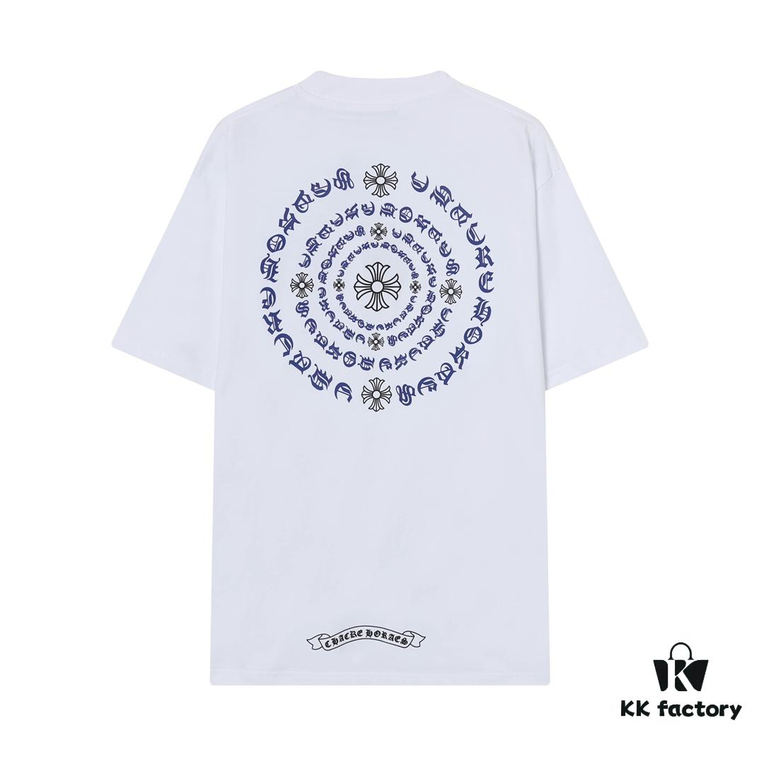6931a393ccd8ab3d7af97d2d CH Crocodile Heart 25SS Early Spring New Arrival Sanskrit Print Embroidery Logo Round Neck T-Shirt, Unisex