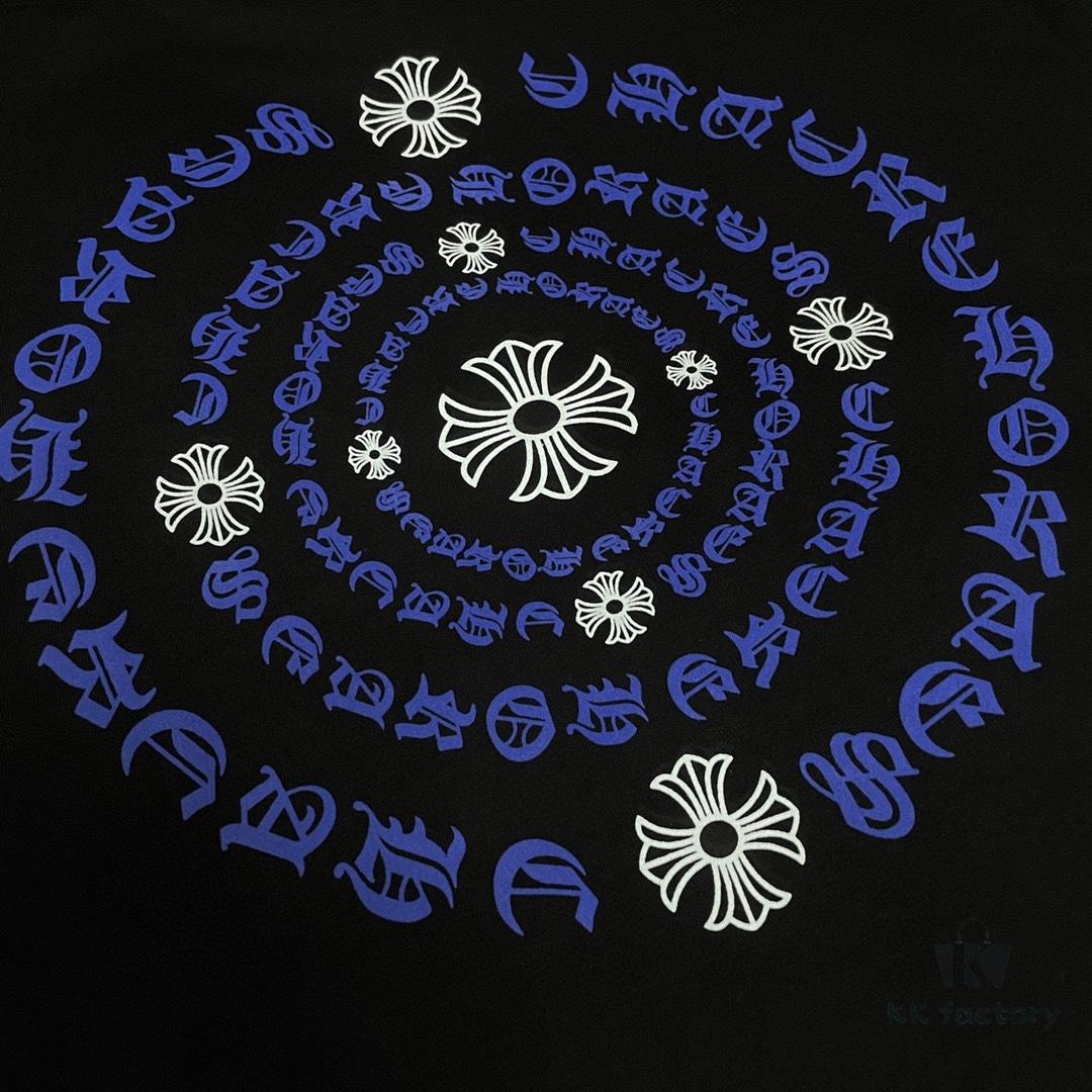 6931a393ccd8ab3d7af97d33 CH Crocodile Heart 25SS Early Spring New Arrival Sanskrit Print Embroidery Logo Round Neck T-Shirt, Unisex
