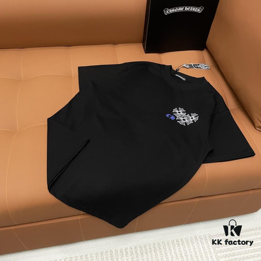 6931a393ccd8ab3d7af97d34 CH Crocodile Heart 25SS Spring Collection Sanskrit Embroidery Logo Heavyweight Washed Short Sleeve Round Neck T-Shirt Unisex